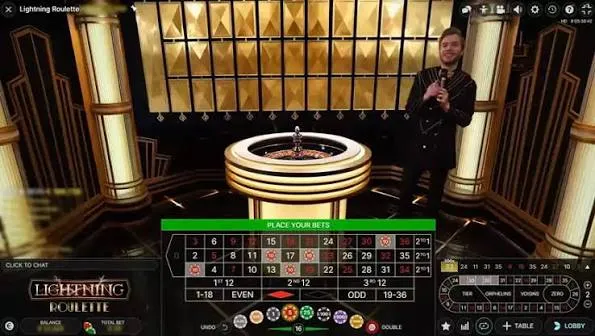 Tekniska specifikationer för Lightning Roulette slot